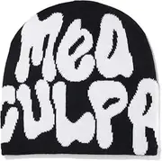 [DULEIAU RAVFD] Y2K Spider Beanie Hat - Wool Acrylic Knit Skull Cap Winter Warm Unisex Streetwear for Women Men Teens Retro Fashion（Black）