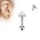 Piercing Ear Labret Screw Inner Triangle Silver