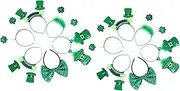 [MUSISALY] Shamrock Headwear Patrick's Day Hairband 12 Pack Foam Headband Festive Party Accessory Carnival Christmas Decor Random Style