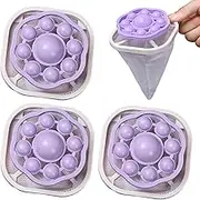 3Pcs Hair Catcher Washer Machine, Reusable Laundry Lint Catcher with Conical Mesh, Household Dog Cat Pet Hair Remover for Lint, Cotton Fibers, Pet Remover for Laundry