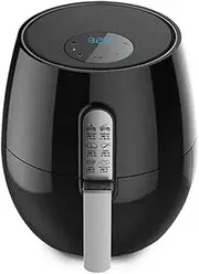 Air Fryer, 1350W Electric Hot Air Fryers with Digital Display Adjustable Temperature Control and Timer Nonstick Basket for Healthy Oil Free & Low Fat Cooking