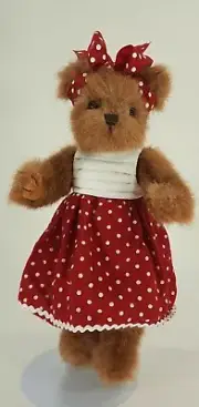 Bearington Bears Kennedy Matching Dress and Headband Jointed Head and Limbs 10"