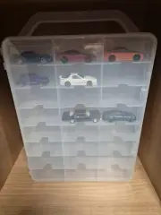 KISLANE Double Sided Storage Case for 46 Hot Wheels, Matchbox Cars, Portable