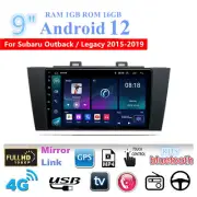 9" 1GB+16GB Car GPS Nav Head Unit Android 12 For Subaru Legacy Outback 2015-2019
