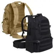 Multi-Chambered MOLLE Assault Pack - Rothco 20" Tactical & Hiking Backpack Bag