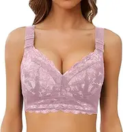 [Generic] Long Lined Sports Bra Women Bras Strappy Padded Medium Support Yoga Bra Workout Bra Workout Tops for Women Wireless Bras