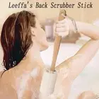 High Quality Natural Loofah Scrubber Long Wood Handle Exfoliating Back Brush AU