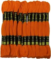 Anchor Stranded Cotton Thread for Cross Stitch/ Embroidery Color- Orange 925