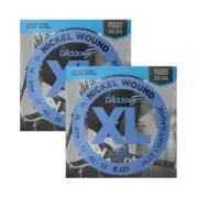 D'Addario2 SETS EJ21 Jazz Light Wound 3rd String Electric Guitar Strings 12-52