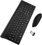 Angoily 1Set Wireless Keyboard Mouse Ultra Thin Silent Design Wireless Connection for Home Office and Gaming Quiet Keyboard and Ergonomic Mouse