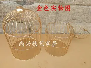 鐵藝鳥籠 服裝店裝飾 鳥籠花籠櫥窗擺件 吊頂鳥籠 包包架