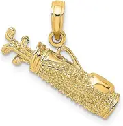 [JewelryWeb] 22mm Gold Golf Bag Charm