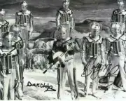Doctor Who Autograph: DEREK CHAFER & BARRY NOBLE (The Moonbase) Signed