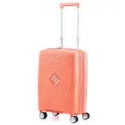 American Tourister Squasem 55 cm Expandable Carry-On Spinner Suitcase - Bright Coral