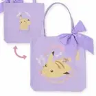 m24S Pikachu Pokemon Platinum Zakkaribon Tote Bag Foldable 35cm Prize Item Used