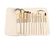 Professional 12 PCS Wooden Make Up Brush Kit