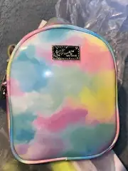 betsy johnson mini backpack Rainbow Tie Dye Cloud Wings LGBTQ New Pink Purse