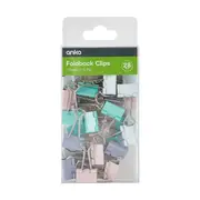 28 Pack 19mm Foldback Clips