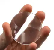 Round Double Convex Optical Glass Lens - 2" (50mm) Diameter - 100mm Focal