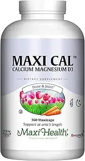 Calcium - with Vitamin D3 and Magnesium - Supports Healthy Bones - 360 Capsules - Kosher