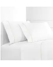Melange Home Single Marrow Stripe 300 Thread Count Sheet Set