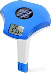 BALDR Pool Thermometer Floating Easy Read，Solar Pool Thermometer with Digital Display，IPX8 Waterproof， ±1.8℉ Accuracy for Hot Tubs，Cold Plunge & Swimming Pools