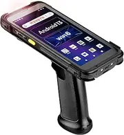 MUNBYN 2025 New Android 13 Barcode Scanner with Pistol Grip, IPDA086 2 Years No-Charge Repairs, Wi-Fi 6 Mobile Computer PDA, 1D/2D/QR SE4710 Zebra Engine, 5.5" Inventory Scanner