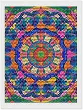 LPSADGF Colorful Mandala Diamond Painting Kits for Adults, 12"x16" DIY Paint by Numbers for Adults Beginner, DIY Full Drill Diamond Dots Paintings Picture Arts Craft for Home Wall Decor