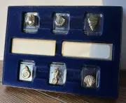 Lucite + Gold Seashell & Sea Theme Name Place Card Holders Set of 6 w/Cards