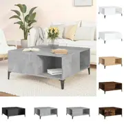 Coffee Table Brown Oak 80x80x36.5 cm Engineered Wood Multi Colours vidaXL