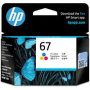 HP 67 Ink Cartridge - Tri-Colour 100 Pages - for HP DeskJet 2330 / 2720 / 2721 / 2723 / 2820e / ENVY 6420 / 6020 Printer [3YM55AA]