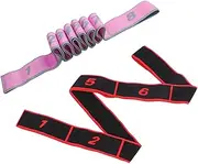 GOOHOCHY 2pcs Elastic Yoga Stretch Bands for Home Gym Professional Exercise Bands for Hip Shaping High Elasticity and Toughness for Beginners and All Fitness Levels