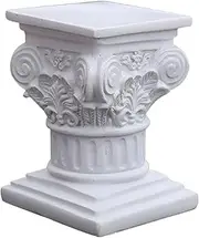 THE STYLE SUTRA Roman Pillar Statue Pedestal Candlestick Stand Sculpture Garden Layout Decor S Square