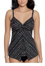 NWT Miraclesuit MIRACLESUIT Women's Live Knot Tankini Top 16