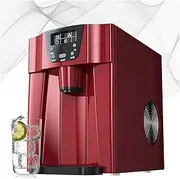 Portable Ice Cube Machine for Home, Countertop Ice Maker with Built-in Water Dispenser and LCD Control Panel, Produces 33 Lbs Ice in 24 Hours, for Office Dairy Tea Shop
