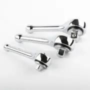 3 Piece Stubby Short Ratchet Wrench Tool Set 1/4" 3/8" and 1/2" Drive Ratcheting