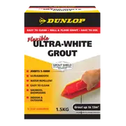 Dunlop 1.5kg Ultra White Flexible Coloured Grout