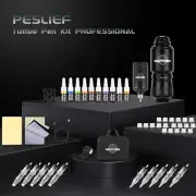 Tattoo Pen Wireless Machine Kit Complete with Power Cartridge Needles Ink Paper