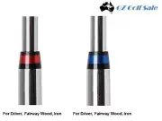 12pcs .370 Golf Club Ferrule Ferrules for Iron Irons Club - Blue/Red Ring Rings