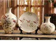 Sunbird Meadow - 3 Piece Ceramic Vase Set