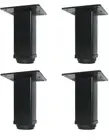 6 inch Adjustable Furniture Leg Set Metal Desk Legs, Office Table set of 4