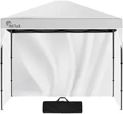3.6x2.2m Ultra Compact Folding Gazebo, Walls, Carry Bag, Portable Outdoor Popup Marquee for Camping Beach, White