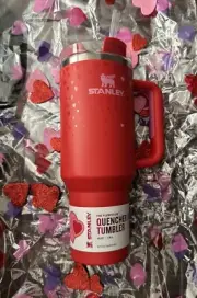 Stanley Cup Valentine’s Day 2025 RED 40 oz Flowstate Tumbler