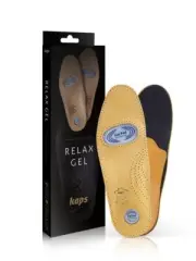 Kaps Relax Gel Premium Insoles Natural Sheep Leather Heel Shock Absorber