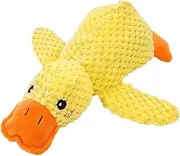 Soft Dog Calming Duck - Quack-Quack Toy | Yellow Stuffed Chew Toy | Pineapple Velvet Plush Sound Toy, 2024 Fun Dogs Interactive Toy for Indoor Outdoor Small Dogs