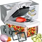 Vegetable Chopper Upgrad Onion Chopper Mandolin Slicer Cutter Dicer Veggie C