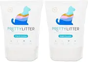 PrettyLitter Health Monitoring Cat Litter, Original Unscented Non-Clumping Crystal Litter, 6 lbs (Pack of 2)