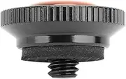 Quick Release Plate, Mini Ultralight Aluminium Alloy Anti- High Strength Round Quick Release Plate for Manfrotto Compact Action Tripod (Red)