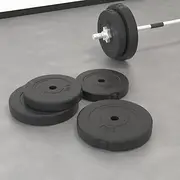 Weight Plates 4 pcs 30 kg Cement Gym Equipment Fitness Training Home Workout
