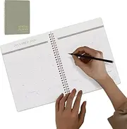 Monthly Planner 2025-2026 | Aesthetic Monthly Planner And Notebook | Smooth Schedule Organizer Journal with Task Checklist for Home School Kitchen Desk Travel Use
